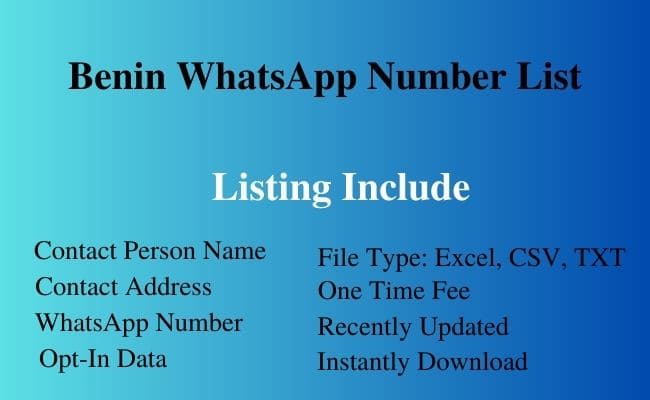 Benin whatsapp number list