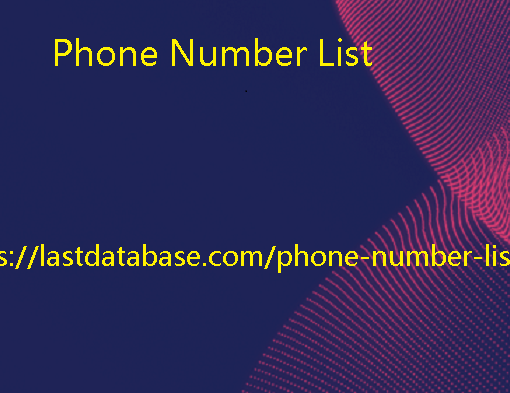 Phone Number List