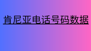 肯尼亚电话号码数据