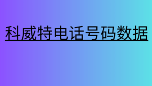 科威特电话号码数据