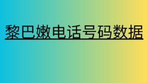 黎巴嫩电话号码数据